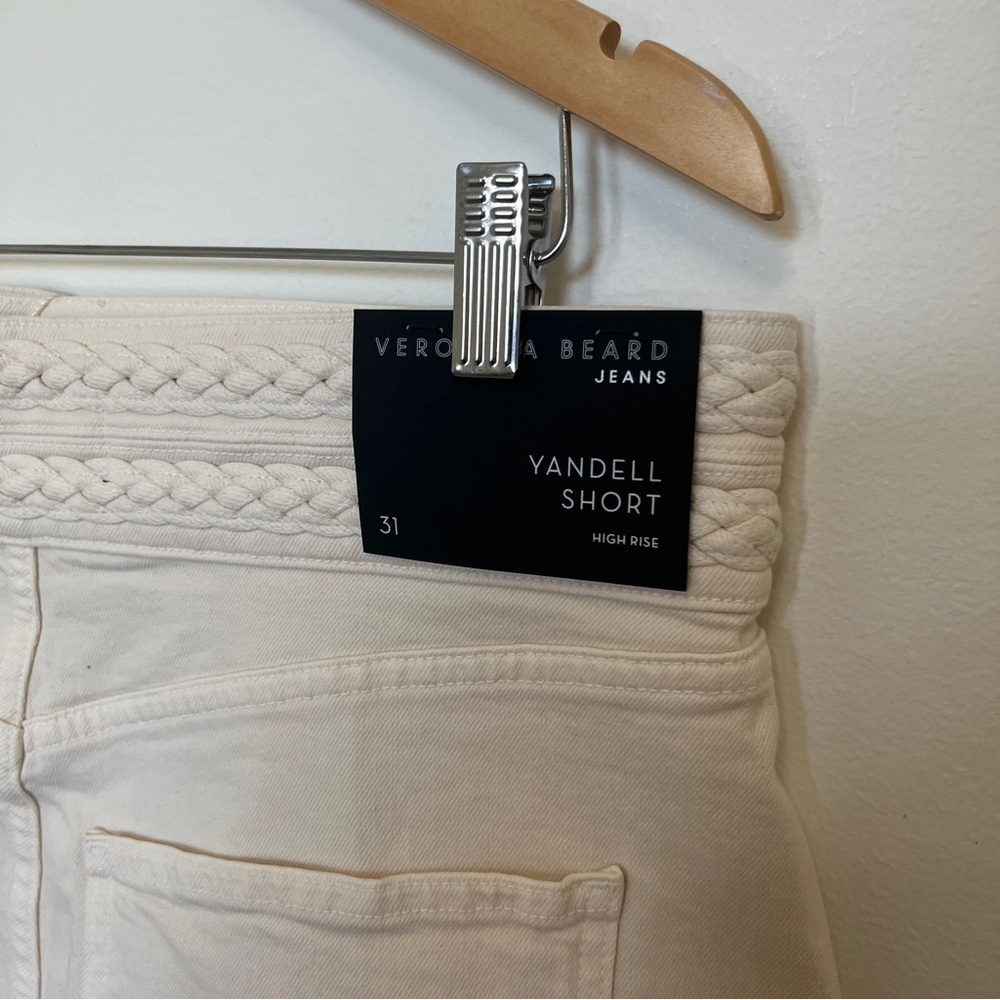 NWT Veronica Beard Yandell Short in Ecru Size 31 - Picture 8 of 8